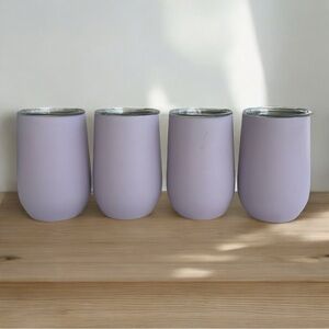 Purple insulated metal cup